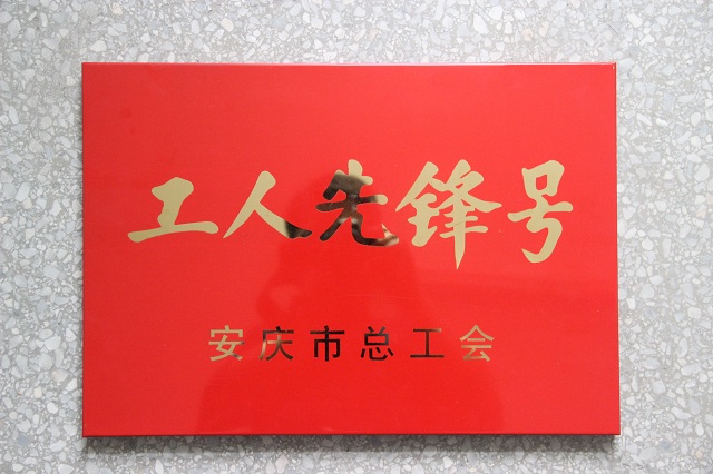 我系荣获安庆市“工人先锋号”荣誉称号