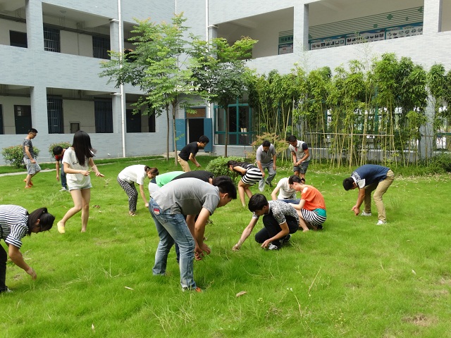 我系组织入党积极分子开展义务劳动