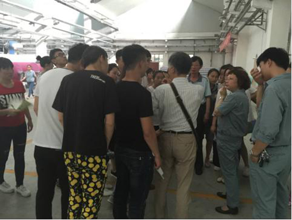 我系组织纺织品检验与贸易专业学生去华茂见习