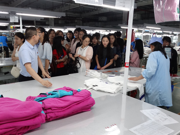 我系服装设计专业赴申洲针织(安徽)有限公司见习
